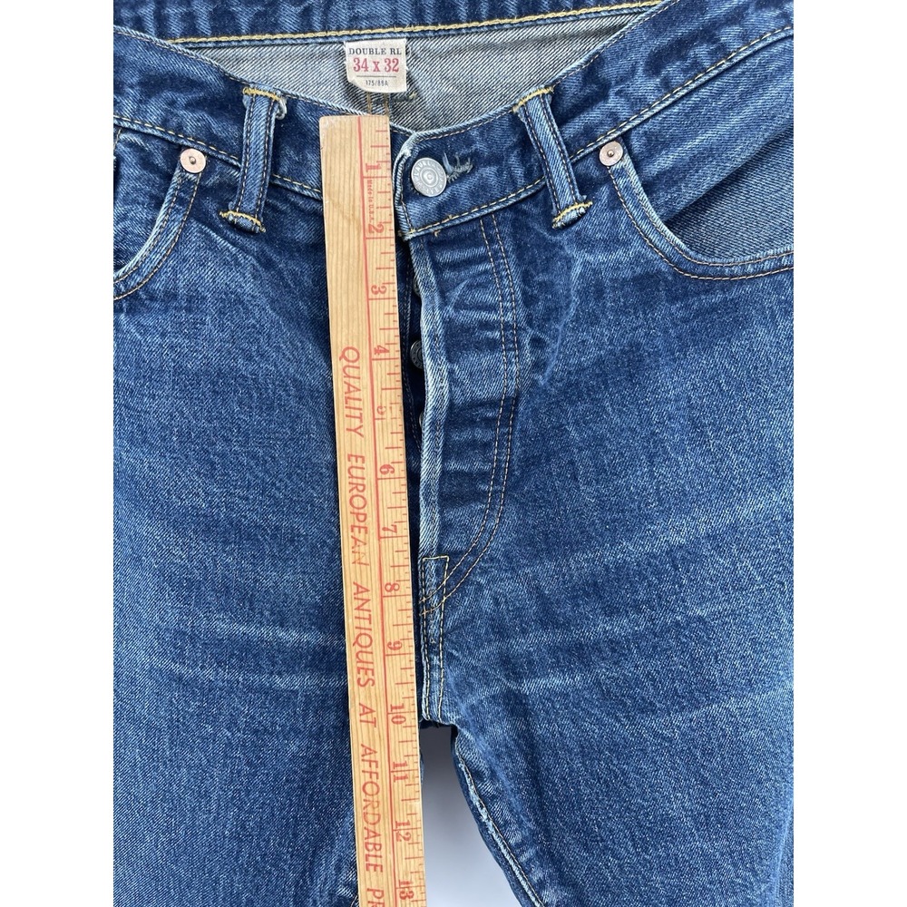 RRL Double RL Ralph Lauren Selvedge Jeans 34x32 Slim Fit Made in USA - Picture 6 of 16